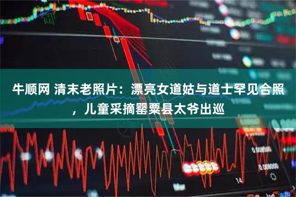 牛顺网 清末老照片：漂亮女道姑与道士罕见合照，儿童采摘罂粟县太爷出巡