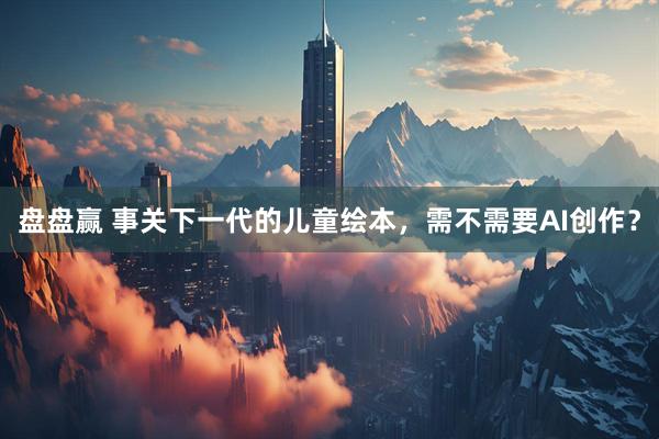 盘盘赢 事关下一代的儿童绘本，需不需要AI创作？
